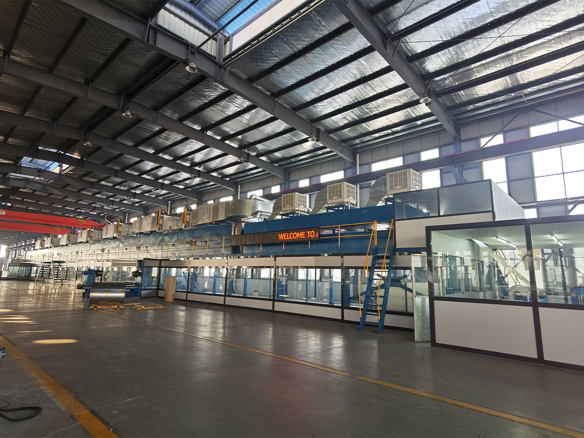 Kombinerad Roller Coating och Spray Coating Line